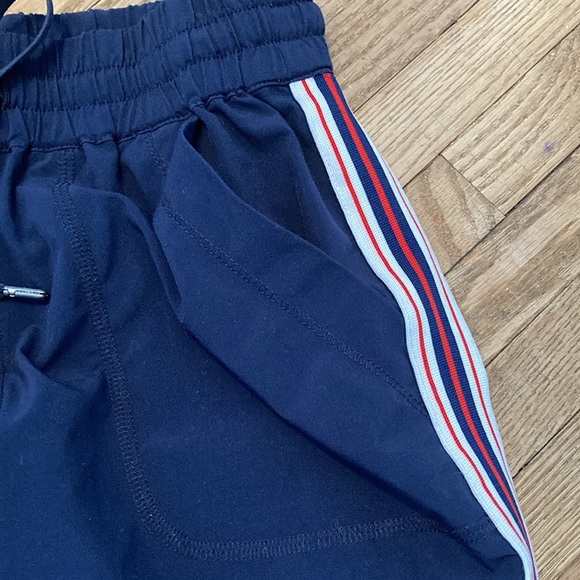 TNA Blue and Red Track Pants with Sporty Stripes - Picture 4 of 8